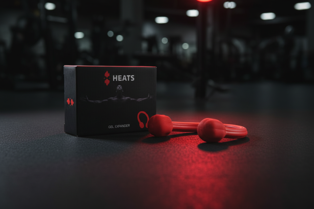 جهاز شد الصدر HEATS Gel Expander - أداة مقاومة لعضلات الصدر لتمارين الصدر والذراعين والجزء العلوي من الجسم - معدات جيم منزلية محمولة
