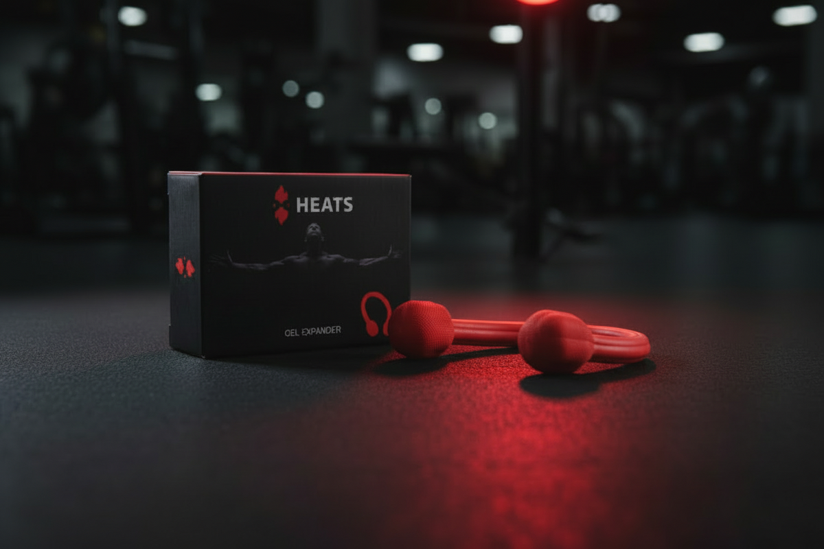 جهاز شد الصدر HEATS Gel Expander - أداة مقاومة لعضلات الصدر لتمارين الصدر والذراعين والجزء العلوي من الجسم - معدات جيم منزلية محمولة