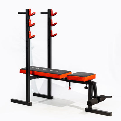 Track Olympian Multi-Press Bench with Integrated Squat Rack Pull