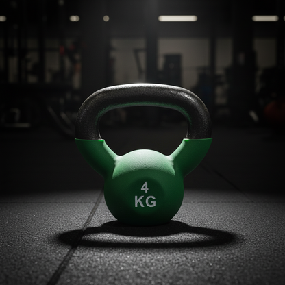 Athlete Home Pro-Grade Cast Iron Kettlebell | Vinyl Coated for Floor Protection | Wide Grip Handle for Full Body Strength Training, HIIT, and Functional Fitness