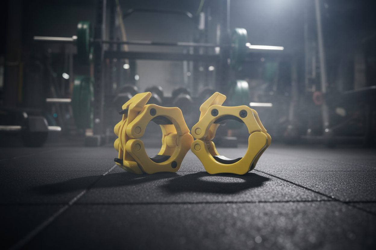 Athlete Home Pro-Lock Olympic Barbell Collars | Heavy-Duty Quick-Release Clamps for Secure Weightlifting, Powerlifting & CrossFit (Pair)