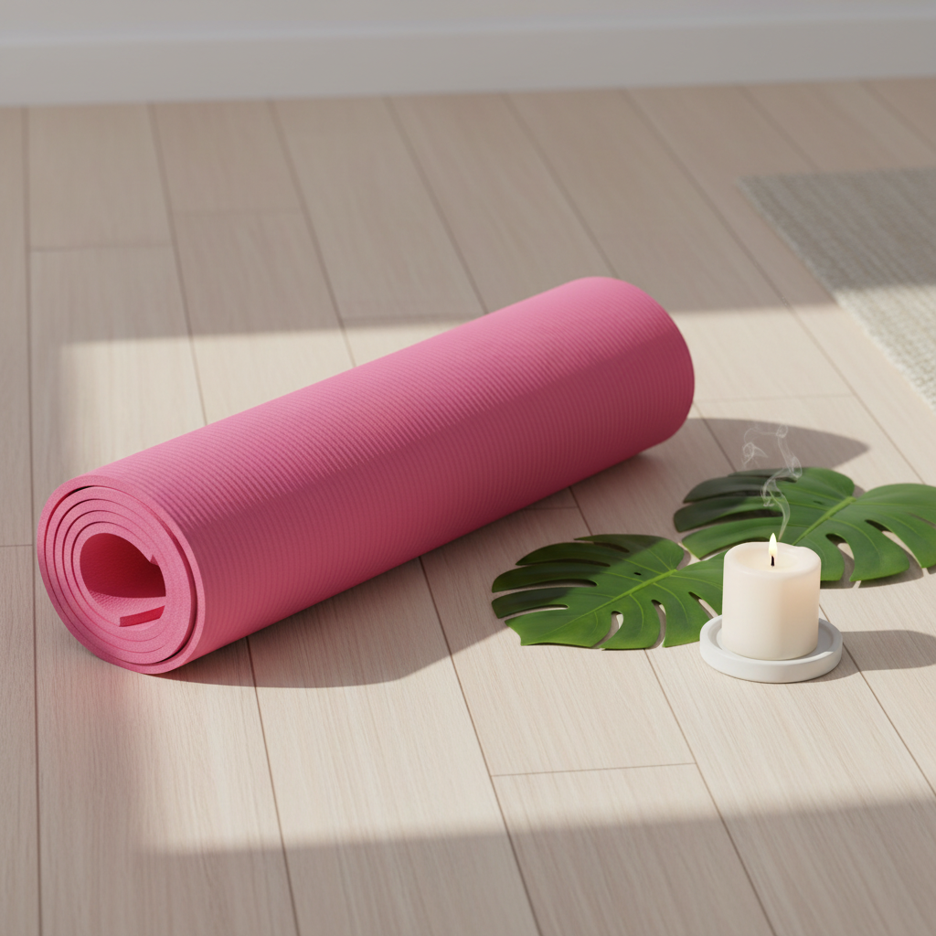 Athlete Home 'Cloud-Cushion' Thick Exercise Mat |  medium-Density Foam for Yoga, Pilates & Floor Workouts | Anti-Slip, Joint-Protecting Fitness Mat