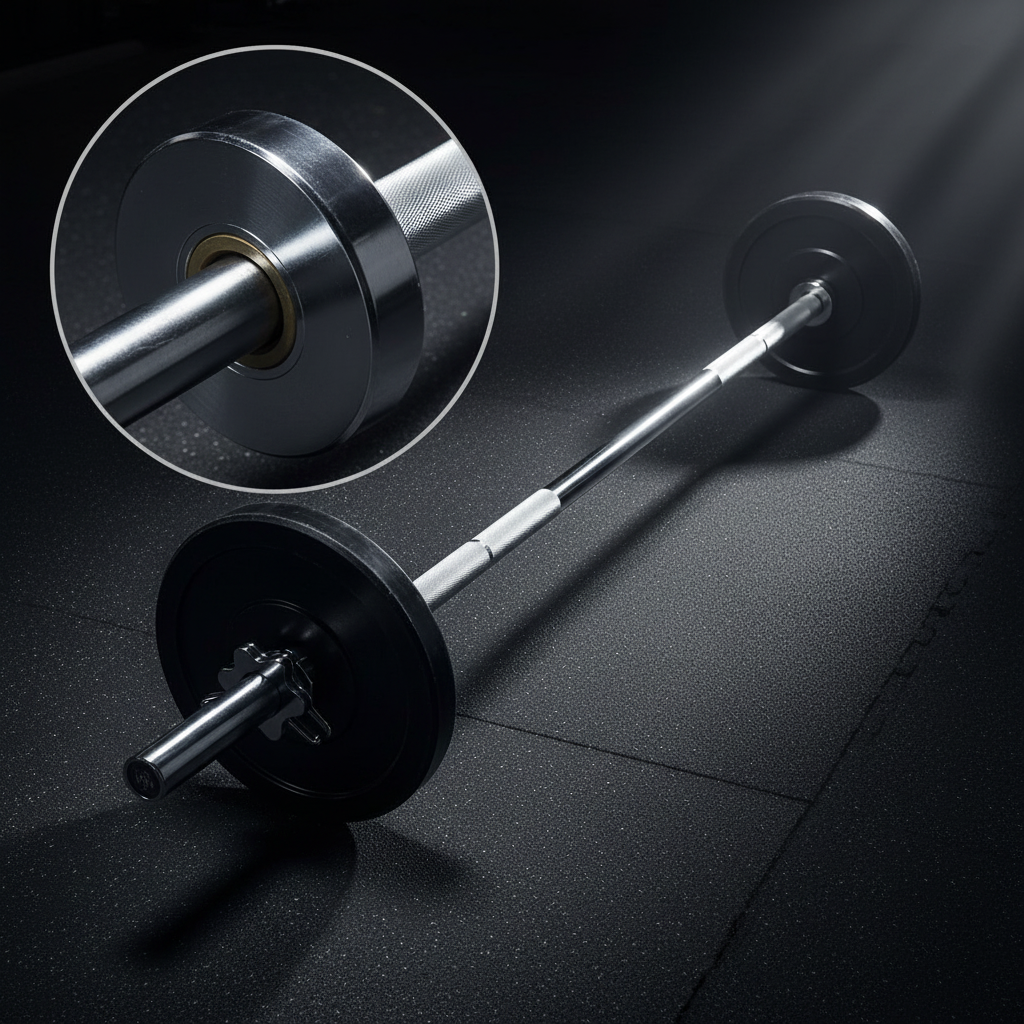 Athlete Home 'The Elite' Olympic Barbell: Pro Weightlifting & CrossFit Bar  with Bearing/Bushing System, Black Oxide Shaft for Home & Pro Gyms in Egypt
