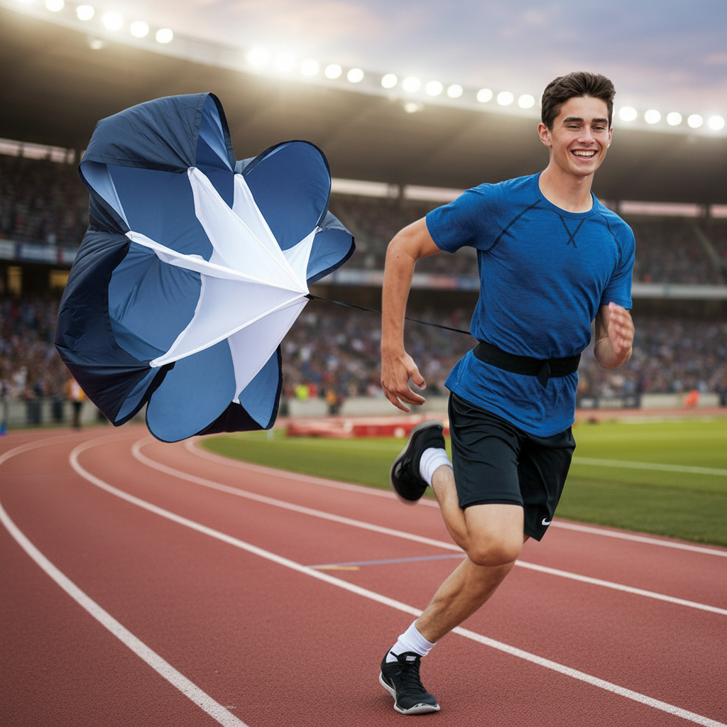 Athlete Home Pro Speed Parachute: Resistance Running Chute for Explosive Acceleration & Top-End Speed Training - Ideal for Athletes & HIIT Cardio in Egypt