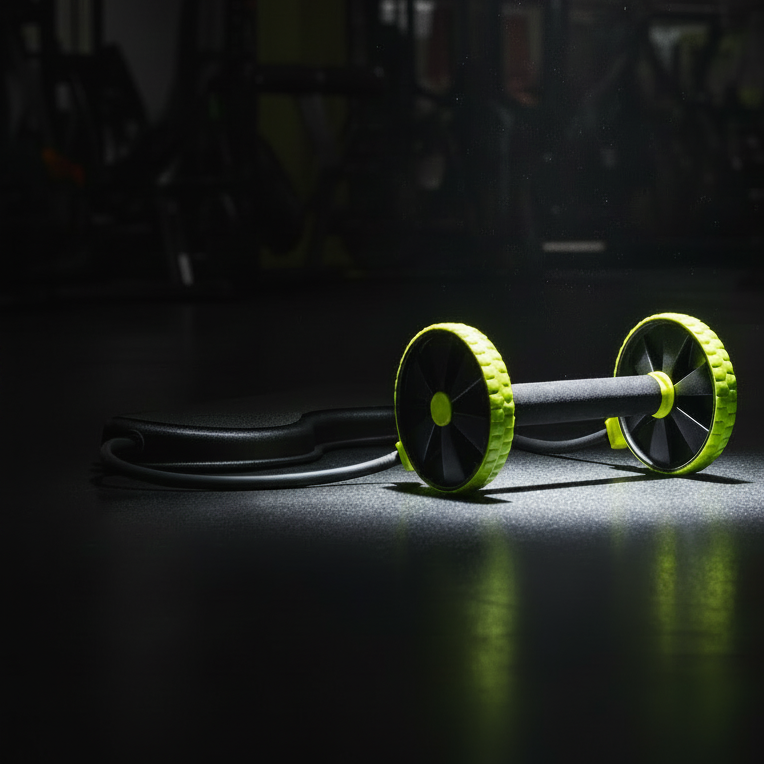 Revoflex Xtreme Ab & Full Body Trainer | Dual-Wheel Ab Roller with Resistance Bands for Core Strength, Home Gym Workouts