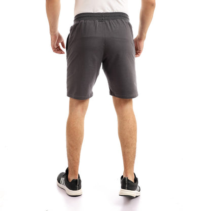 Athlete Home Men's Training Shorts | Grey Athletic Shorts with Zipper Pocket | Breathable & Comfortable