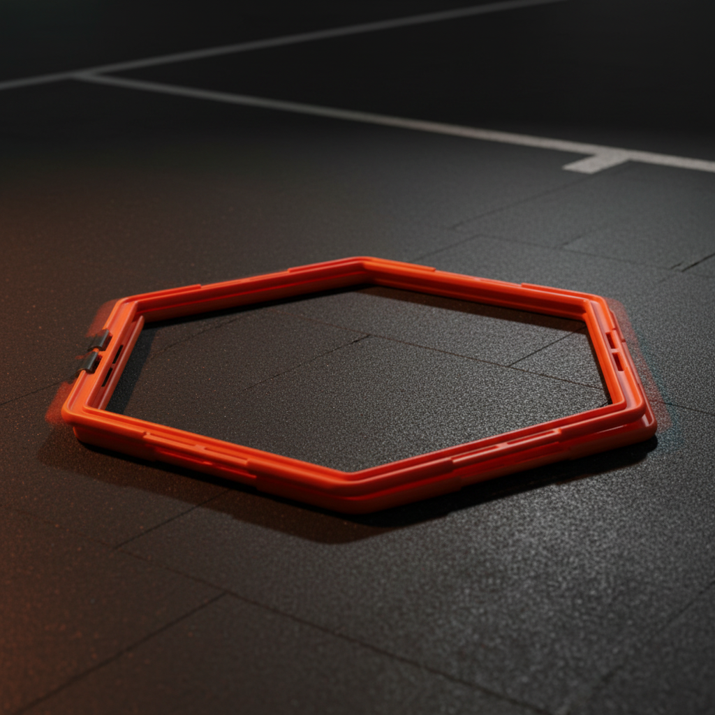 Athlete Home Modular Hex Agility Rings: Connectable Speed Rings for Explosive Footwork, Agility Drills, and High-Intensity Cardio Training - Professional Grade Gear for Athletes in Egypt 2 Pieces