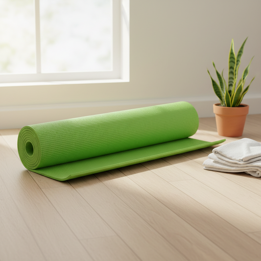Athlete Home All-Purpose Performance Yoga Mat | Thick Non-Slip Cushioned Exercise Mat for Yoga, Pilates, Stretching & Home Workouts