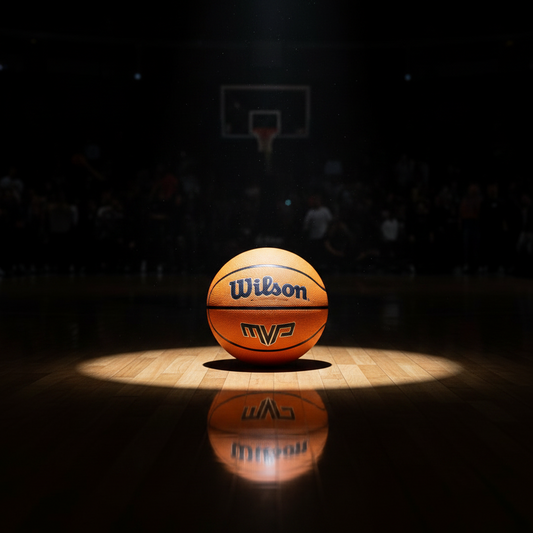 Wilson MVP All-Surface Basketball - Durable Outdoor Rubber Cover Ball for Streetball, Training, and Court Play (Official Size)
