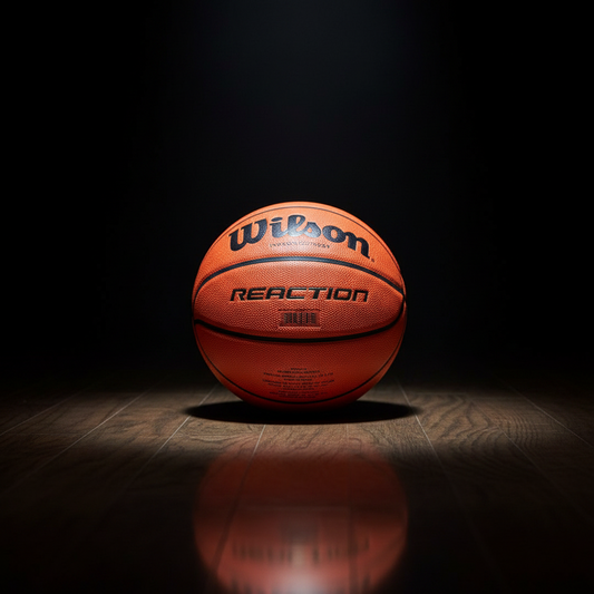 Wilson Reaction Indoor/Outdoor Basketball - Official Size Composite Leather Ball with Superior Grip for Training, Streetball, and Competitive Court Play