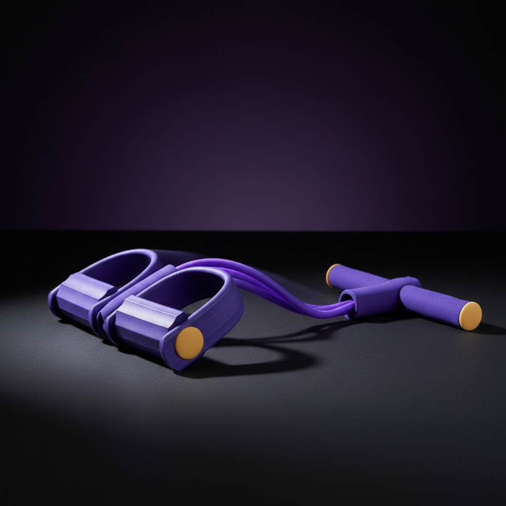 Pedal Resistance Band & Tummy Trimmer -Tube Core Trainer for Abdominal & Upper Body Workouts - Portable Home Gym Sit-up Exerciser