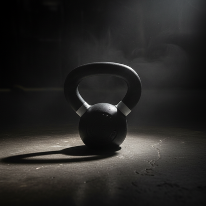 Athlete Home 'The Competitor' Pro-Grade Kettlebell | Solid Cast Iron with Raw Steel Handle for Explosive Power, Grip Strength & Functional Fitness | Competition Style