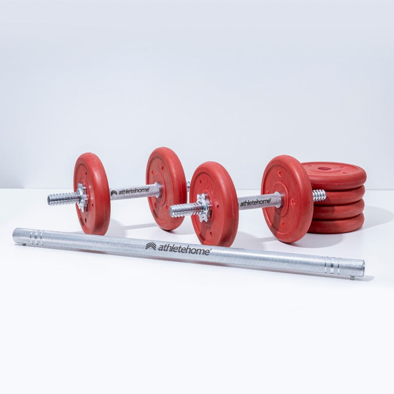 Adjustable Dumbbell Set with Barbell - The Ultimate Home Gym Solution