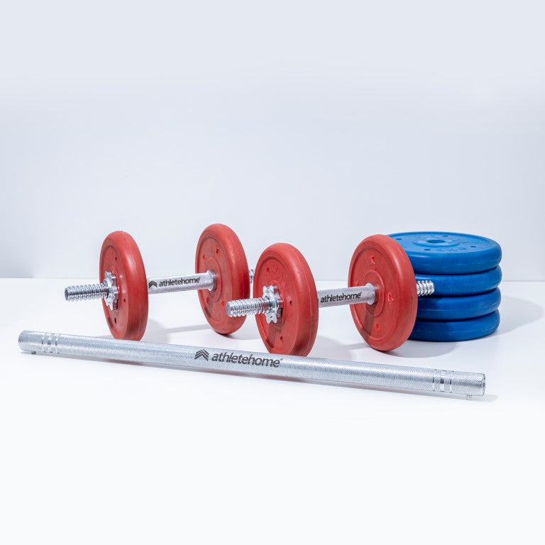 Adjustable Dumbbell Set with Barbell - The Ultimate Home Gym Solution