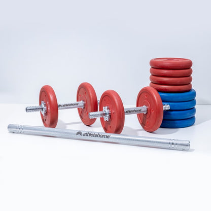 Adjustable Dumbbell Set with Barbell - The Ultimate Home Gym Solution