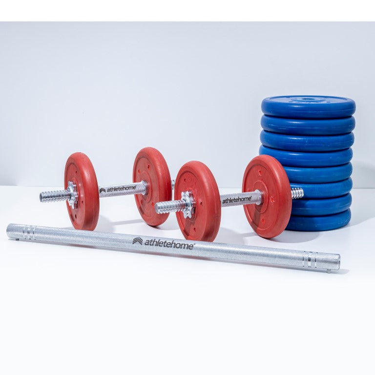 Adjustable Dumbbell Set with Barbell - The Ultimate Home Gym Solution