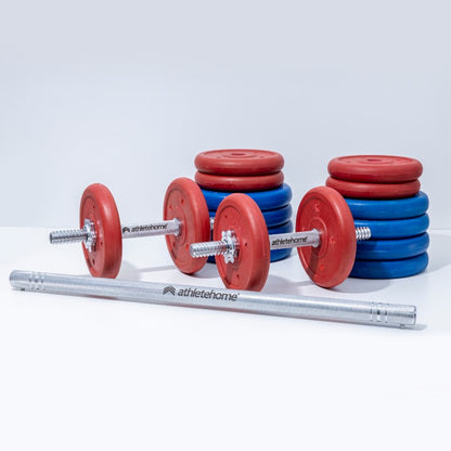 Adjustable Dumbbell Set with Barbell - The Ultimate Home Gym Solution