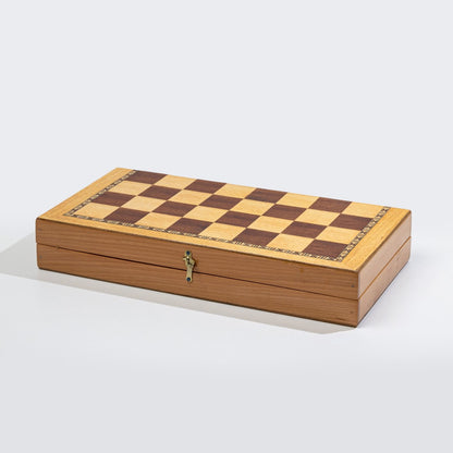 Wooden Tawlla Board & Chess