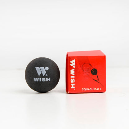 Wish Performance Squash Ball (Single Yellow Dot) | High-Durability Rubber for Consistent Bounce & Competitive Training | Pro Squash Equipment in Egypt