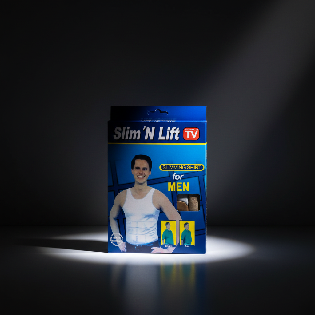 Slim 'N Lift Men's Body Shaping Compression Shirt - Core Support & Posture Enhancing Undershirt for a Streamlined Physique