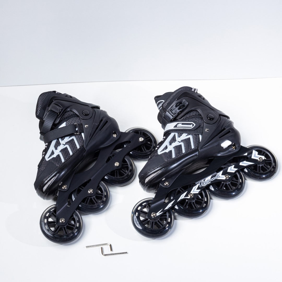 Professional Inline Fitness Skates - High-Performance Rollerblades with Durable Aluminum Frame and Triple-Lock Support for Ultimate Outdoor Cardio & Strength Training in Egypt