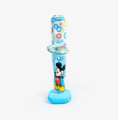 Disney Mickey Mouse Clubhouse Inflatable Bop Bag & Ring Toss Game | Kids Freestanding Punching Bag for Active Play & Exercise