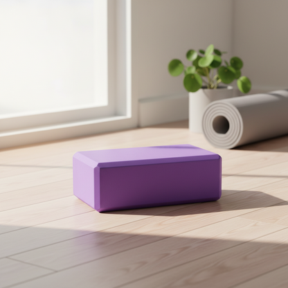 Athlete Home Pro Yoga & Mobility Block - High-Density EVA Foam Support for Deeper Stretches, Balance, and Injury Prevention - Ideal for Yoga, Pilates, and Fitness