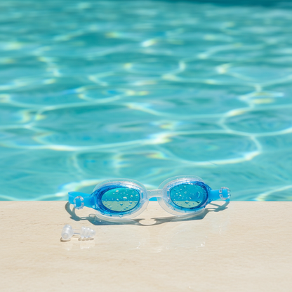 Kids Aqua-Comfort Swim Goggles: Leak-Proof Training Goggles with Anti-Fog, UV Protection & Earplugs - Ultra-Comfortable for Lap Swimming in Egypt YG 2100