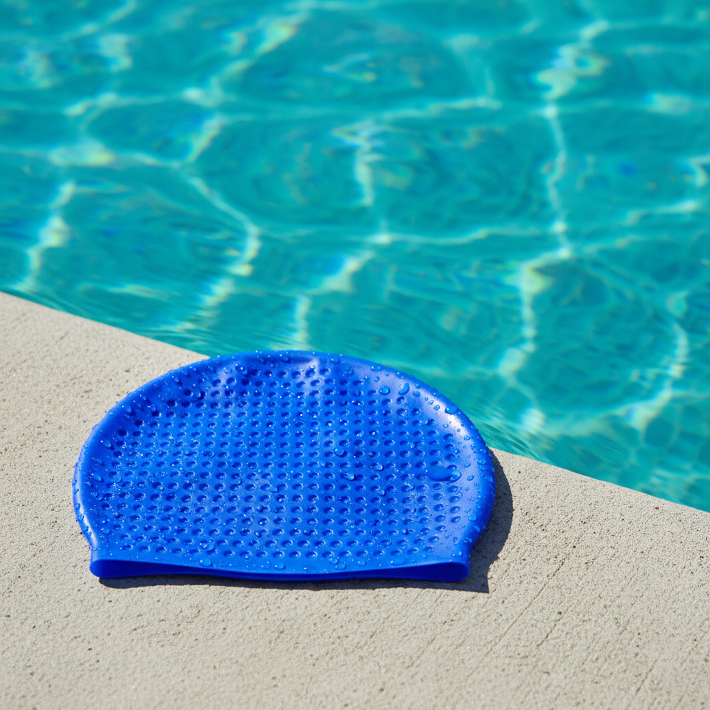 Hydro-Grip Pro Silicone Swim Cap - Anti-Slip Textured Design for Long Hair, Competition & Training - Durable & Comfortable for Swimmers in Egypt