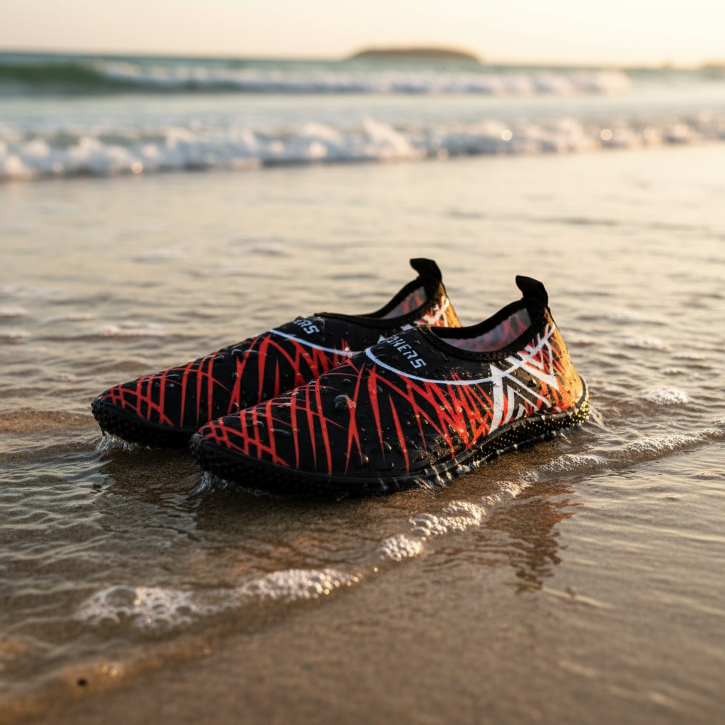 Fighters "Aqua-Traction" Unisex Water Shoes | Non-Slip, Quick-Dry Aqua Socks for Beach, Pool & Gym | Men's & Women's Swim Shoes