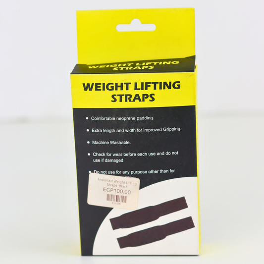 Imported Weight Lifting Straps -Black