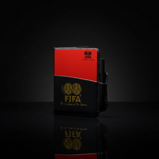 Official FIFA Referee Wallet Kit | Professional Football/Soccer Officiating Set with Red & Yellow Cards, Notepad & Pencil | For Match Officials & League Organizers