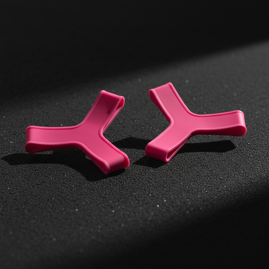 Ergonomic Silicone Barbell Grips | Ultimate Hand Protection & Callus Guard for Weightlifting | Enhances Grip for Deadlifts, Pull-ups & Rows | Pink