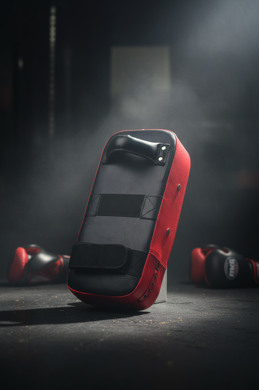 ZTT Professional Curved Thai Kick Pad – Heavy-Duty Shock-Absorbing Strike Shield with Reinforced Straps for Muay Thai, Kickboxing, MMA, and Taekwondo at Athlete Home