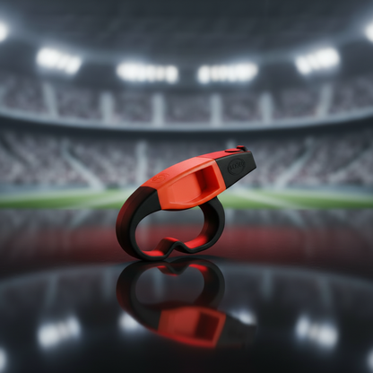 Fox 40 Caul Fingergrip Whistle | Professional 110dB Pealess Safety Whistle for Coaches, Referees, and Trainers | Loud, Reliable, and Hands-Free Control