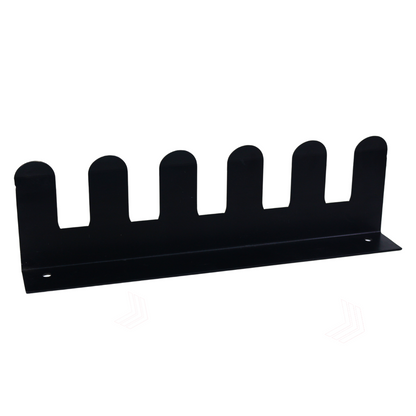 Heavy-Duty Wall-Mounted Barbell Rack | 6-Bar Vertical Holder for Home & Commercial Gym Organization | Space-Saving Steel Storage
