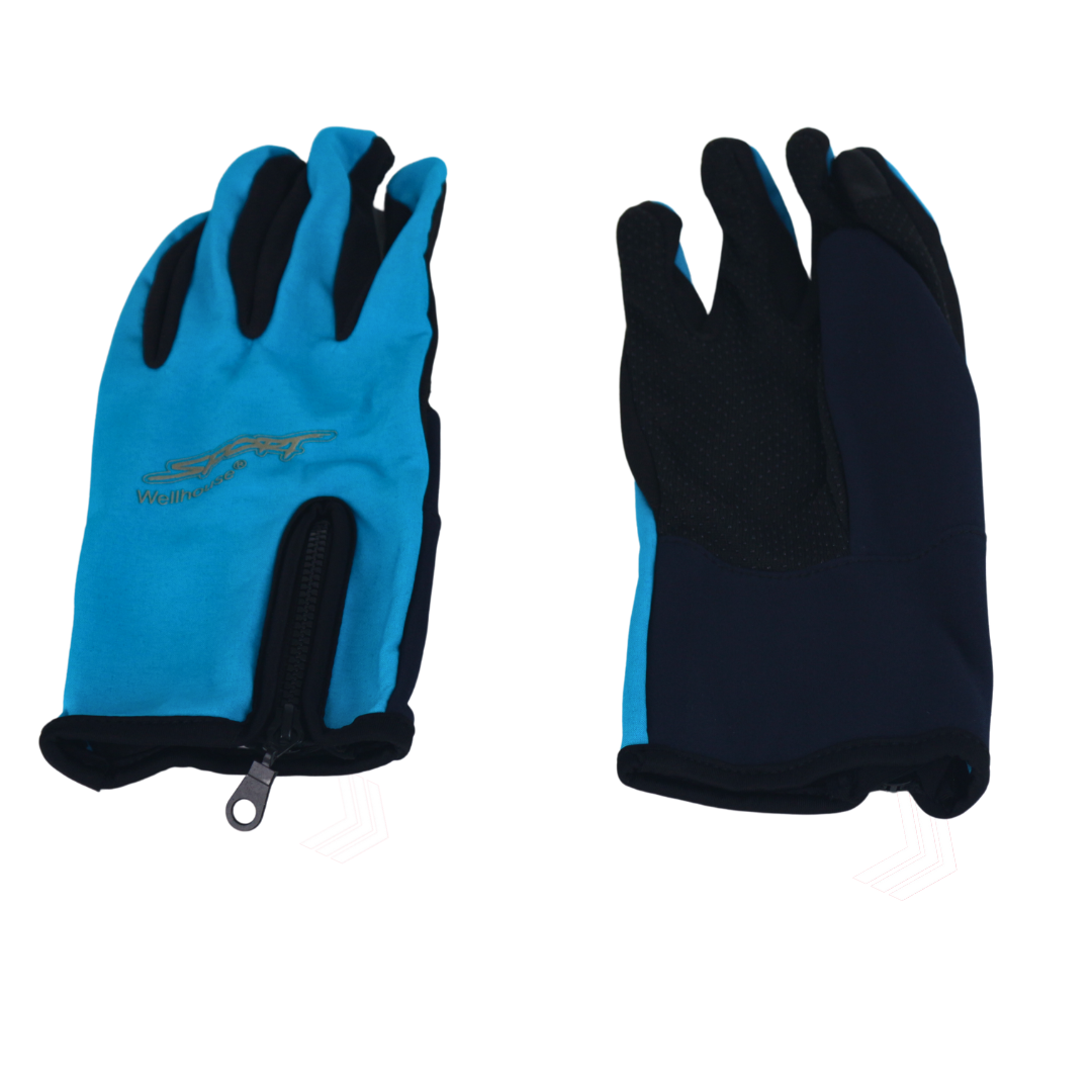 Aqua-Grip Pro Water Sports Gloves with Zipper | Unisex Thermal Neoprene Gloves with Anti-Slip Palm for Kayaking, Rowing, Sailing & SUP | Enhanced Grip & Blister Protection