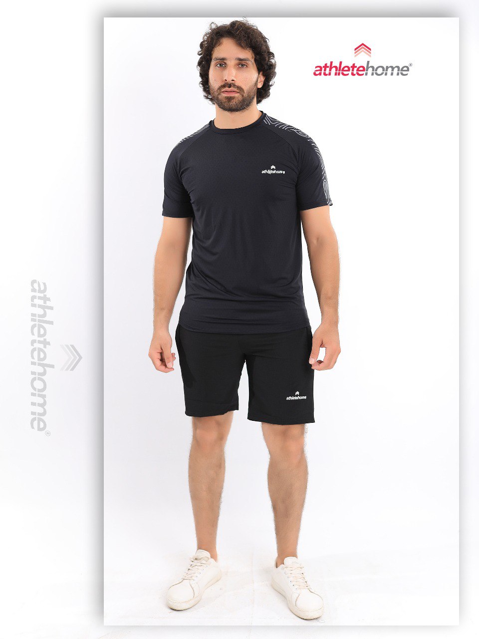 Athlete Home Men's Activewear Set | Performance T-Shirt & Shorts | Ideal for Summer Workouts