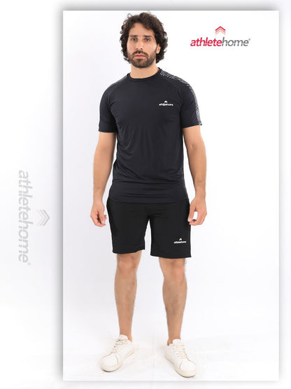 Athlete Home Men's Activewear Set | Performance T-Shirt & Shorts | Ideal for Summer Workouts