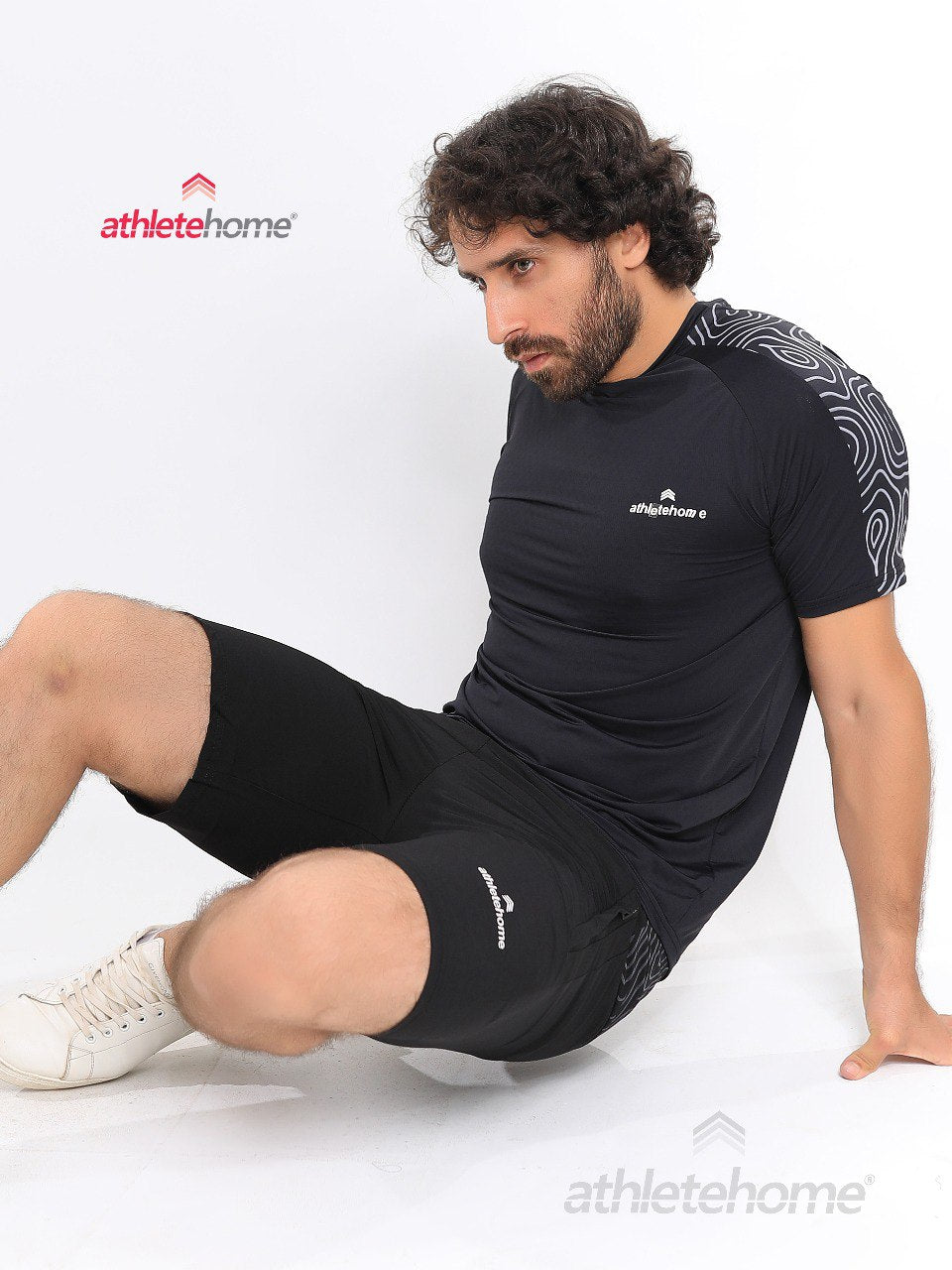 Athlete Home Men's Activewear Set | Performance T-Shirt & Shorts | Ideal for Summer Workouts