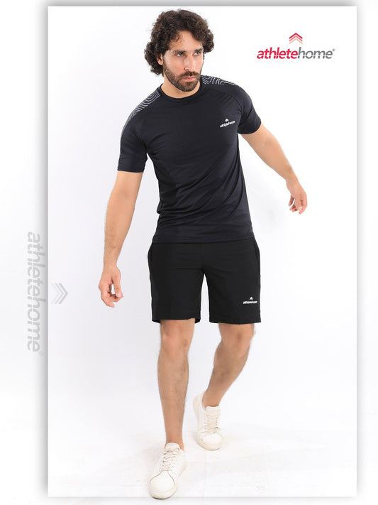 Athlete Home Men's Activewear Set | Performance T-Shirt & Shorts | Ideal for Summer Workouts