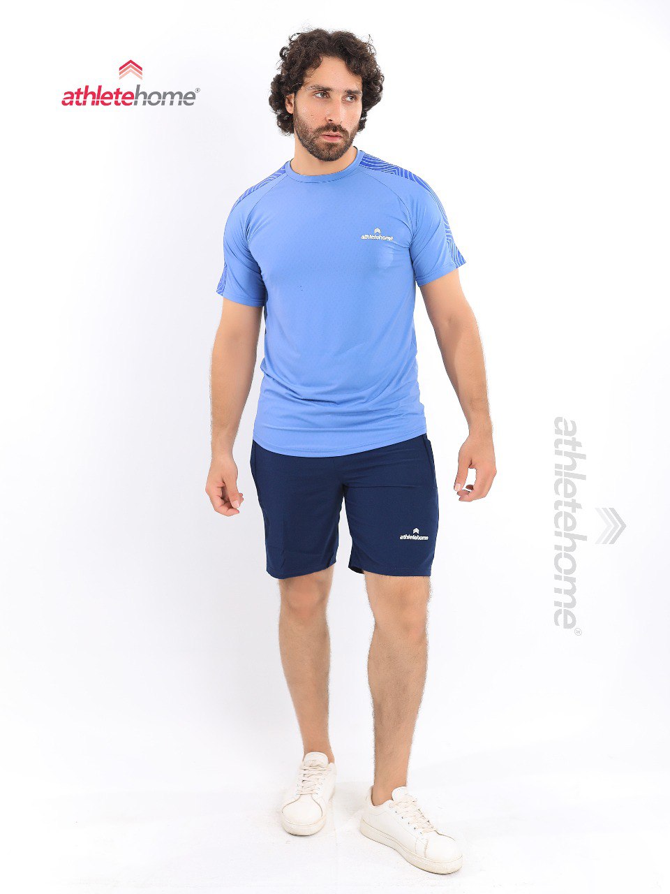 Athlete Home Men's Activewear Set | Performance T-Shirt & Shorts | Ideal for Summer Workouts