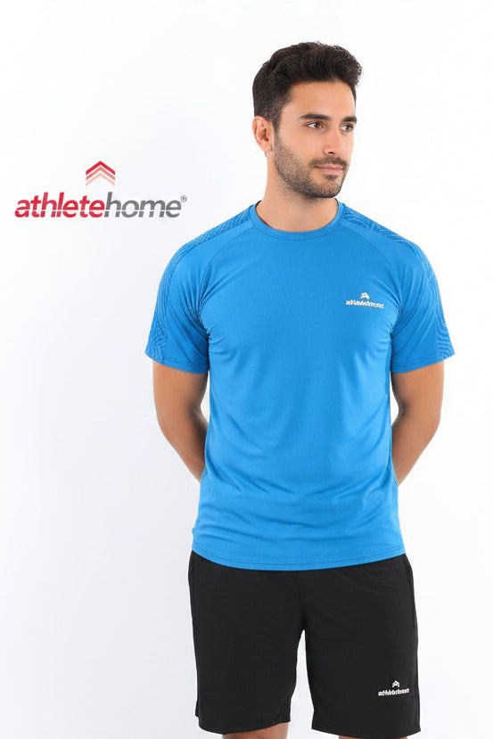 Athlete Home 'Apex' Men's Performance Set | Moisture-Wicking T-Shirt with Topographic Print & Athletic Shorts | For Gym, Running & Training in Egypt