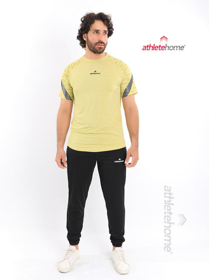 Athlete Home Men's Workout Set | Bottom & T-Shirt  | Ideal for Gym, Running & Sports