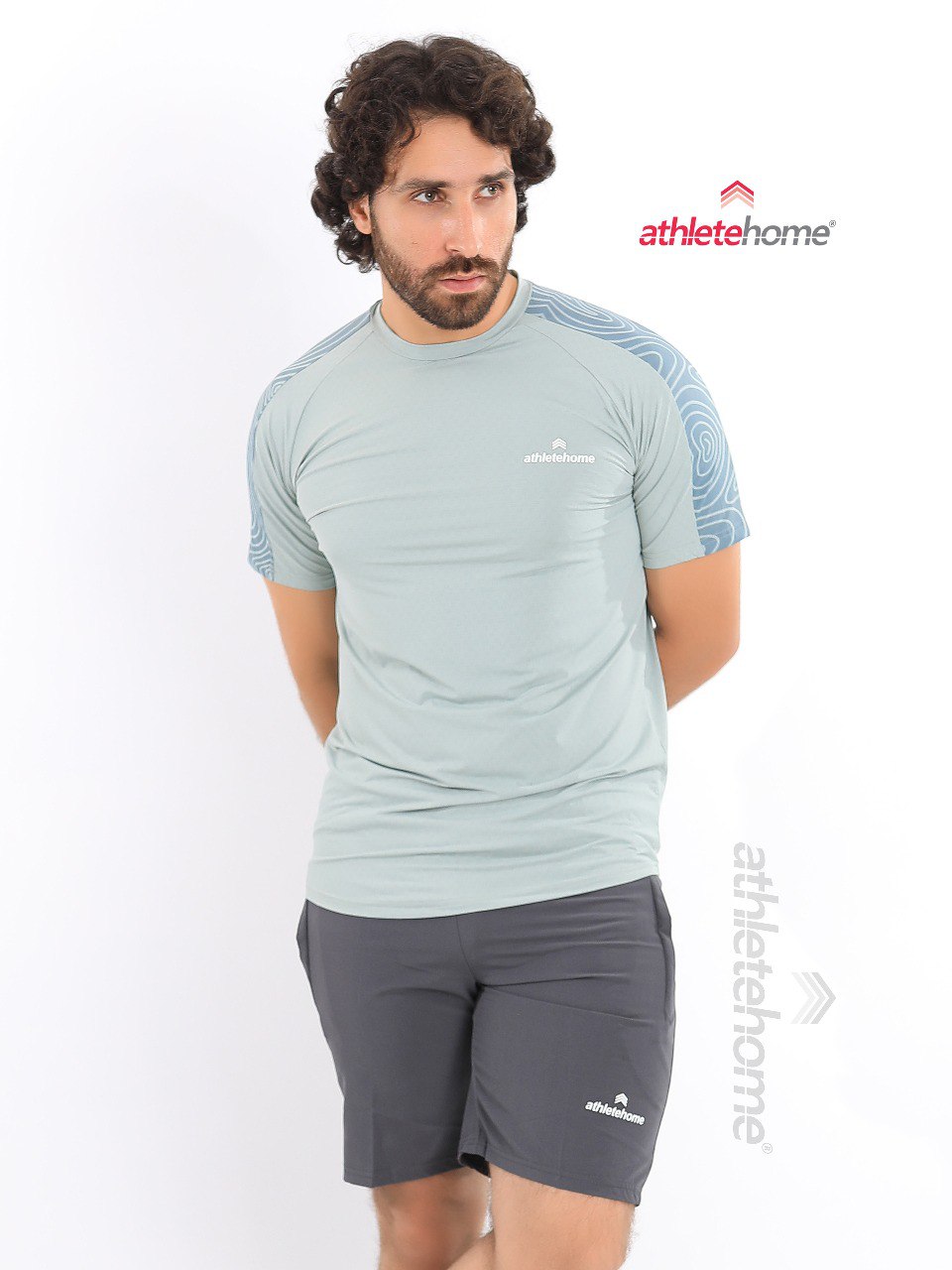 Athlete Home Men's Activewear Set | Performance T-Shirt & Shorts | Ideal for Summer Workouts