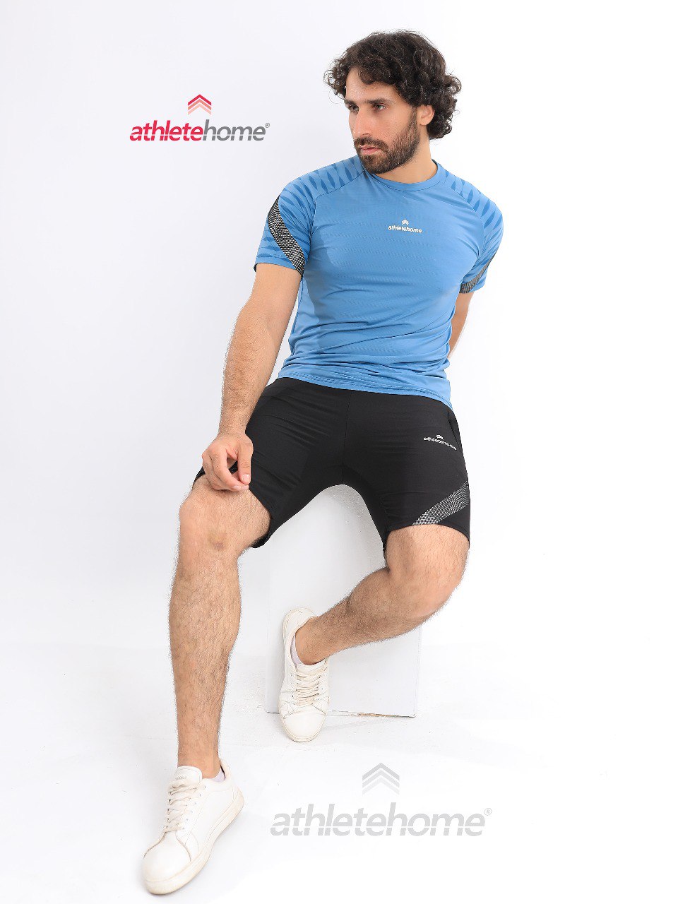 Athlete Home Men's Workout Set | Shorts & T-Shirt | Ideal for Gym, Running & Sports