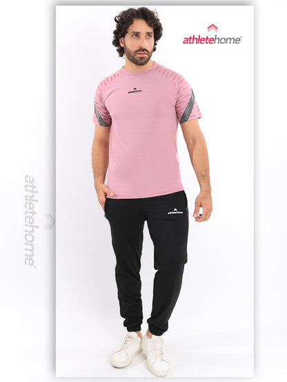 Athlete Home Men's Workout Set | Bottom & T-Shirt  | Ideal for Gym, Running & Sports