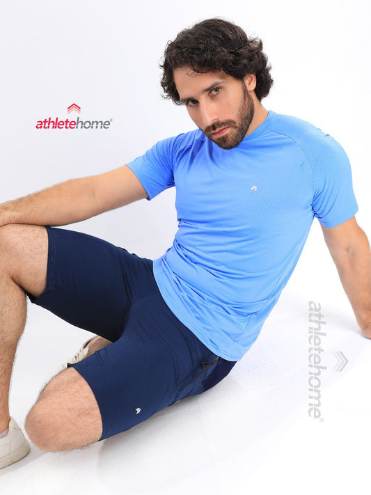 Athlete Home Men's Workout Set | T-Shirt &  Shorts | Ideal for Gym, Running & Sports