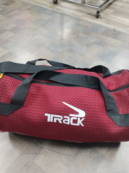 Athlete Home Track Heavy-Duty Sports Duffel Bag – Durable Barrel Gym Bag with Reinforced Straps and Water-Resistant Textured Fabric for Training & Travel