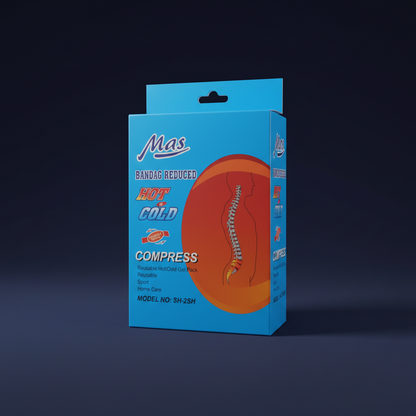 Mas Reusable Hot & Cold Gel Compress | Versatile Pain Relief for Back, Shoulders & Muscles | Ideal for Athletic Recovery & Injury Management
